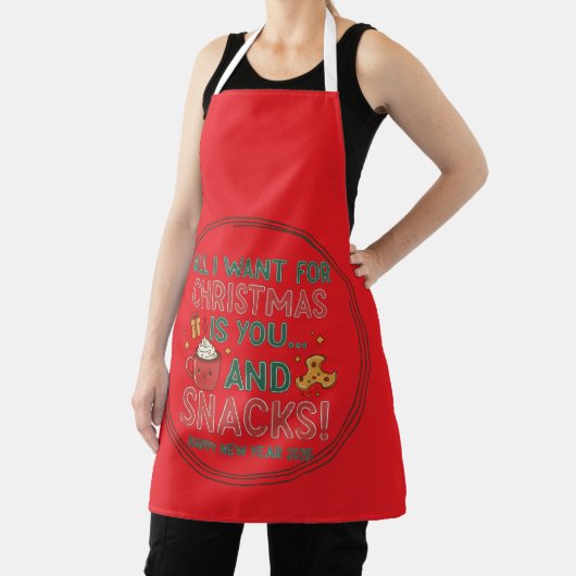 All-Over Print Apron, Medium Christmas Schürze (InSitu)