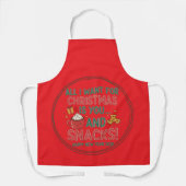 All-Over Print Apron, Medium Christmas Schürze (Vorderseite)