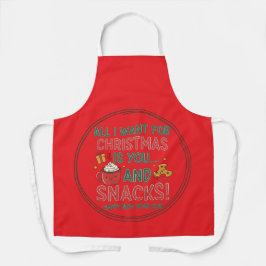 All-Over Print Apron, Medium Christmas Schürze