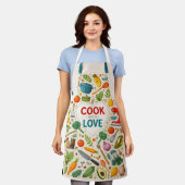All-Over Print Apron, Medium Schürze (Getragen)