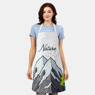 All-Over Print Apron, Medium Schürze