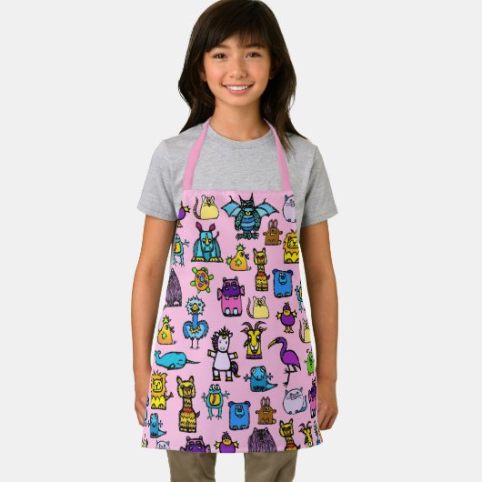 All-Over Print Apron - Pink Schürze (Insitu)