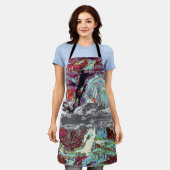 All‑Over Print Apron – Strata Pulse Schürze (Getragen)