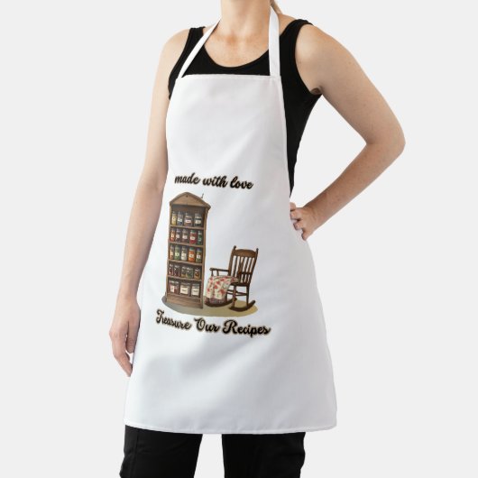 All-Over Print Apron, Treasure Our Recipes Schürze (InSitu)