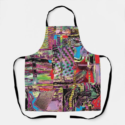 All‑Over Print Apron – Urban Fractals Schürze (Vorderseite)