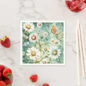 All-over Print Daisy Paper Napkins, Serviette (Beispiel)
