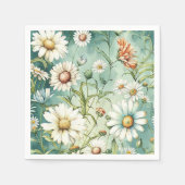 All-over Print Daisy Paper Napkins, Serviette (Vorderseite)