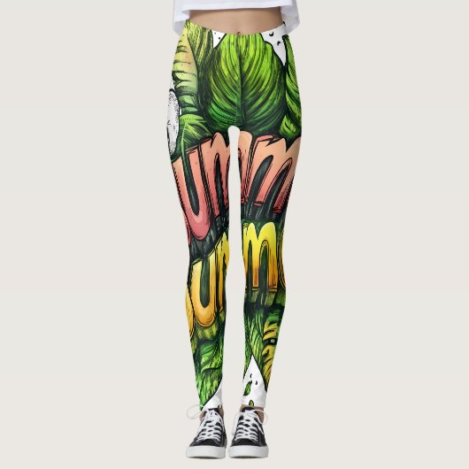 All-Over Print Leggings (Vorderseite)