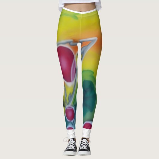 All-Over-Print Leggings (Vorderseite)