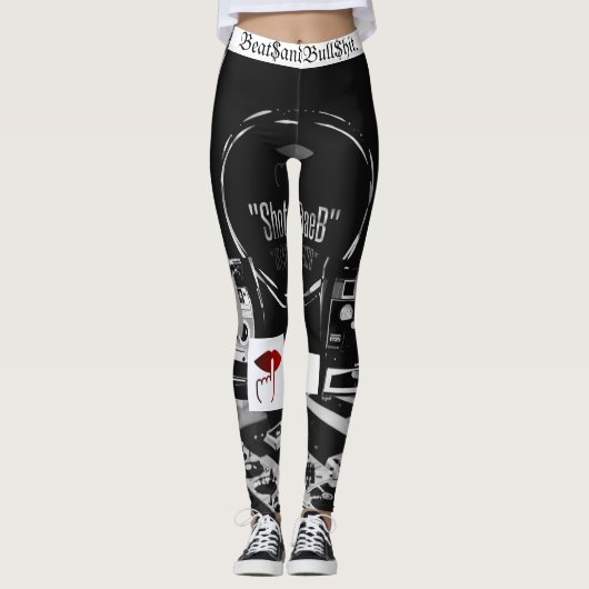 All-Over-Print-Leggings "Beat$andBull$hit" Leggings (Vorderseite)