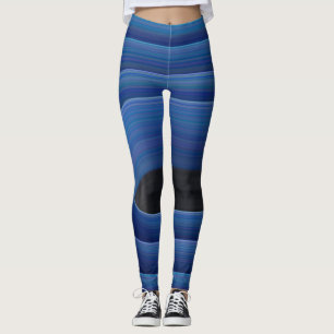 All-over-Print-Leggings mit blauem Skeet Leggings