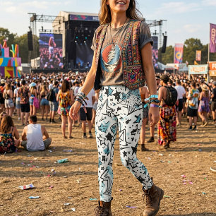 All-Over-Print-Leggings mit Sternenhimmel Leggings