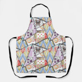 All-over Print-Schürze Abstraktes Patchwork-Quilti Schürze (Vorderseite)