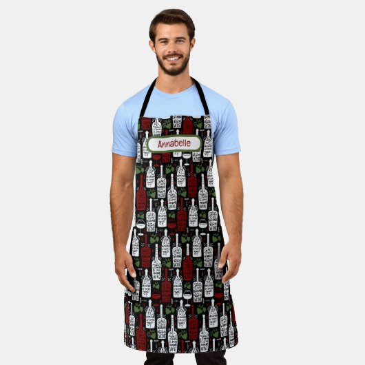 All-over-Print-Schürze für Mädchen Schürze (Getragen)