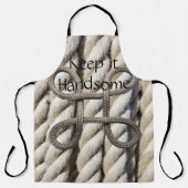 All Over Print Schürze Keep it Handsome Seil (Vorderseite)