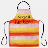 All Over Print Schürze Keep it Handsome Stripe (Vorderseite)
