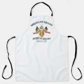 All-over-Print-Schürze "LILA Herz" Schürze (Vorderseite)