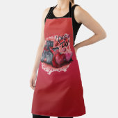 All over Red I Dig You Valentine Kitchen Schürze (InSitu)