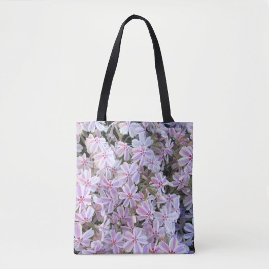 All-over-Tasche - Candy-Striped Phlox Tasche (Vorderseite)