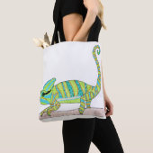 All-Over-Tasche - Green Chameleon (weiß) Tasche (Von Nahem)