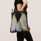 All-Over-Tasche - Pinguin-Familie (schwarz) Tasche (Von Nahem)