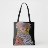 All-Over Tote - Große Katzen (schwarz) Tasche (Vorderseite)