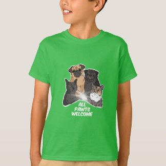 All Pawds Welcome Kids' Basic T - Shirt