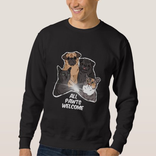 All Pawts Willkommen Sweatshirt ohne Logo (Vorderseite)