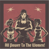 All Power To The Women Sticker (Vorderseite)