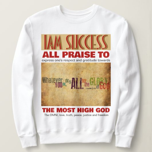 ALL PRAISE SWEATSHIRT (Design vorne)