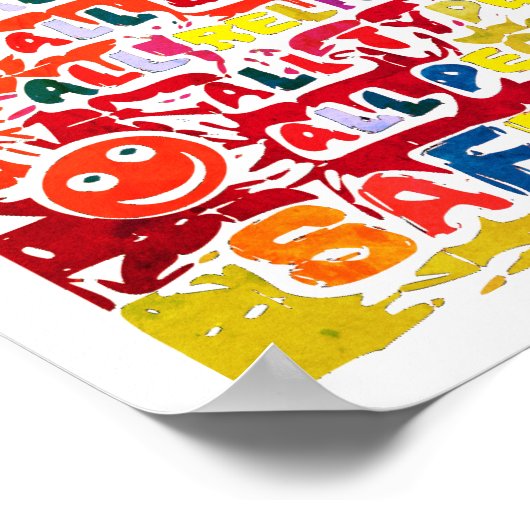 All Safe here ~ Warme Welcome Poster (Ecke)