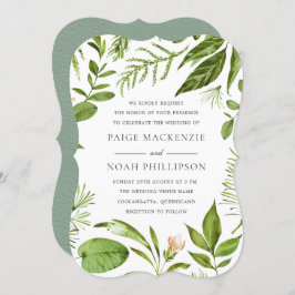 All Seasons Greenerity Wedding Einladung