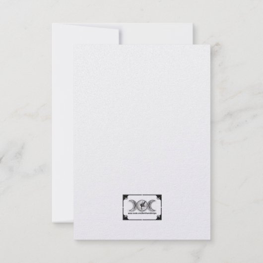 All Seeing Eye Brooch Card Dankeskarte (Rückseite)