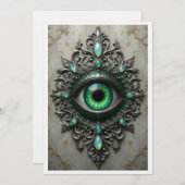 All Seeing Eye Brooch Card Dankeskarte (Vorne/Hinten)