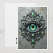 All Seeing Eye Brosche Karte (Vorne/Hinten)
