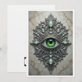 All Seeing Eye Brosche Karte (Vorne/Hinten)