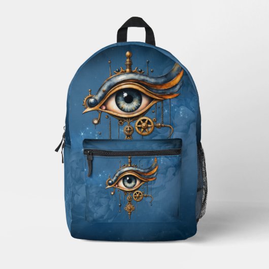 All-Seeing Eye of the Universe Bedruckter Rucksack (Vorderseite)