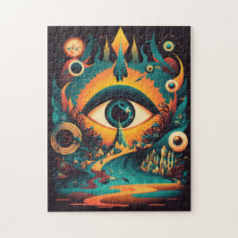 All Seeing Eye Puzzle | psychedelische Kunst