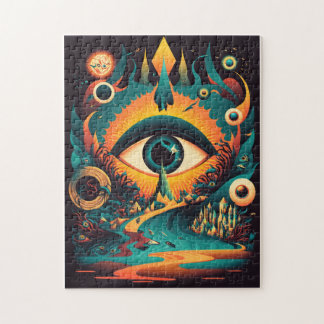All Seeing Eye Puzzle | psychedelische Kunst