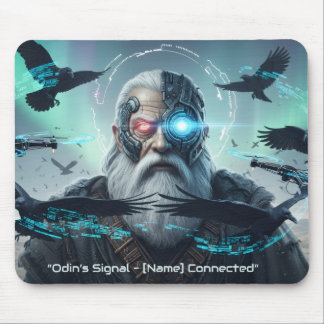 All-Seeing in the Cyber Desert Mousepad