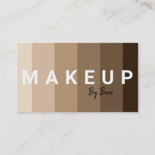 All Shades Foundation Skin Make-up-Artistin Visitenkarte