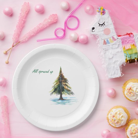 All spruced up pappteller (Party)