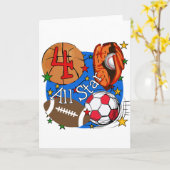 All Star 4th Birthday Tshirts and Gifts Karte (Gelbe Blume)