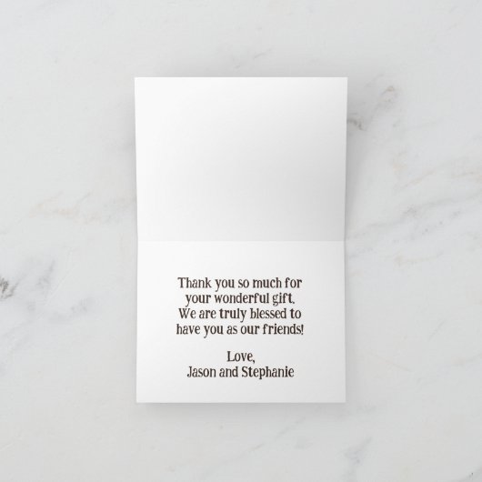 All-Star Baby Shower Boy's Danke-Card Dankeskarte (Innenseite)