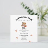 All-Star Baby Shower Invite | Future All-Star Einladung (Stehend Vorderseite)