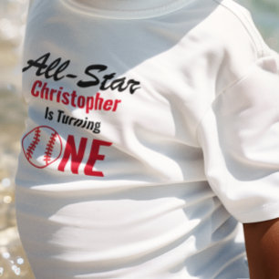 All Star Baseball 1. Geburtstag Baby T-shirt