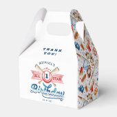 All-Star Baseball 1. Geburtstag Gastgeschenk Box Geschenkschachtel (Rückseite)