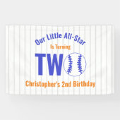All-Star Baseball 2. Geburtstag Banner (Horizontal)