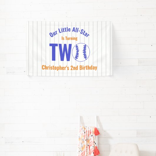 All-Star Baseball 2. Geburtstag Banner (InSitu)