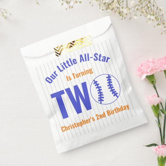 All-Star Baseball 2. Geburtstag Geschenktütchen (Versiegelt)